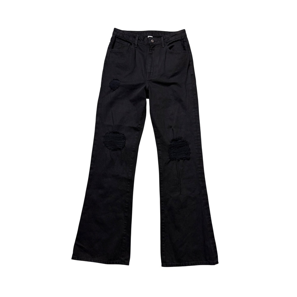 NSF Distressed Black Wide Leg Jeans – Size‎ 27